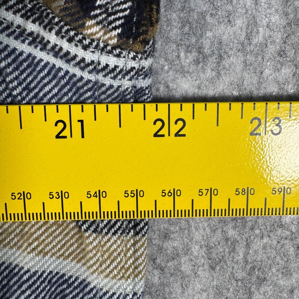 Tna Shirt Womens Size XS White Blue Long Sleeve Organic Cotton Flannel Aritzia - Picture 6 of 11
